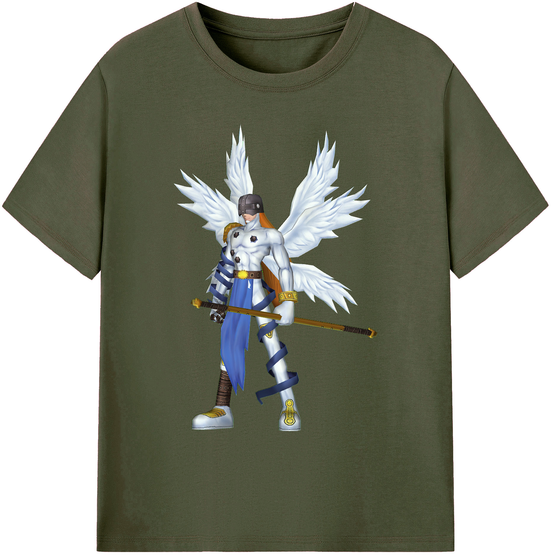 （画像用） Digimon デジタルモンスター/デジモン 綿100％ メンズ半袖Tシャツ｜肌触りやわらか＆通気性